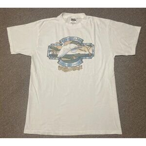 Vintage 90s 1996 Large Everglades National Park Florida Bird Nature T-Shirt